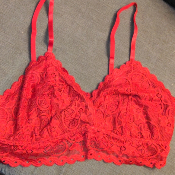 BRAND NEW Red Lace Bralette Shein 2xl - Picture 1 of 7